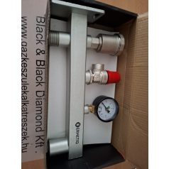   EVP-XF35M Tágulási tartály tartó konzol 3/4" biztonsági szeleppel, nyomásmérővel, légtelenítővel