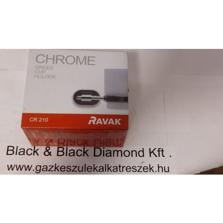 RAVAK CHROME Pohártartó szimpla (üveg) CR 210